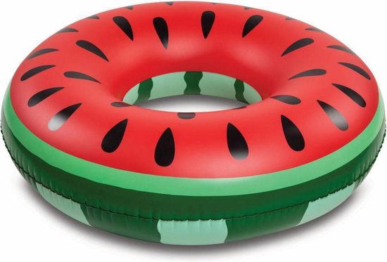 Westers bijnaam muur Opblaasbare watermeloen fruit zwemband 120 cm speelgoed - XXL formaat  zwemring -... | bol.com