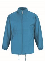 Heren regenkleding - Sirocco windjas/regenjas in het aquablauw - volwassenen XL (54) aqua