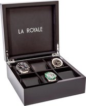 LA ROYALE Horlogebox Felice - Zwart - 6 horloges