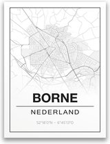 Poster/plattegrond BORNE - A4