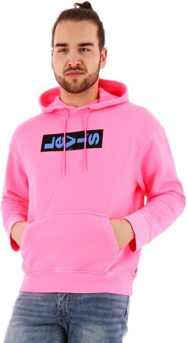 enz lippen hengel Levi's hoodie limited edition justin timberlake black neon roze, maat M |  bol.com