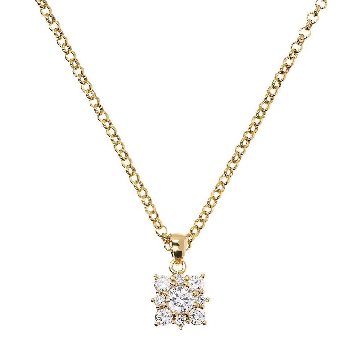 Necklace with gemstone pendant WSBZ01680YY
