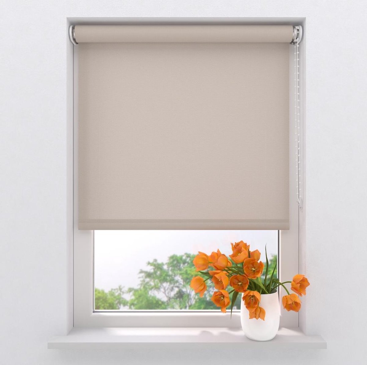 Rolgordijn Easy Lichtdoorlatend - Sand - 105 x 275 cm