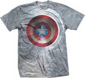 Marvel Captain America Heren Tshirt -2XL- Civil War Shield Multicolours