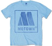 Motown Heren Tshirt -L- Vintage Logo Blauw