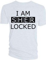 Sherlock Heren Tshirt -M- I Am Sherlocked Wit