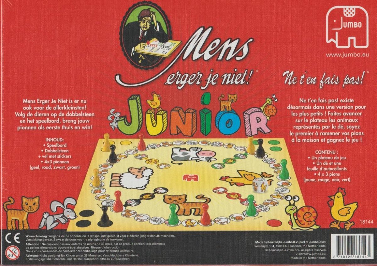 Het klassiek Nederlandse bordspel - nu voor de allerkleinsten - Mens