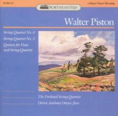 Walter Piston: String Quartets Nos. 4 & 5; Quintet for Flute and String Quartet