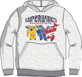 Super Wings - Kinder/kleuter - Lente - sweater/trui/hoodie - grijs - maat 98 ( 3 jaar)