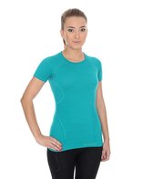 Brubeck | Dames Thermo Active Ondershirt met Merino Wol - Naadloos -  T-Shirt-smaragdgroen-M