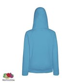 Fruit of the Loom Lady-Fit hoodie - Lightweight - Maat XXL - Kleur Azure Blue