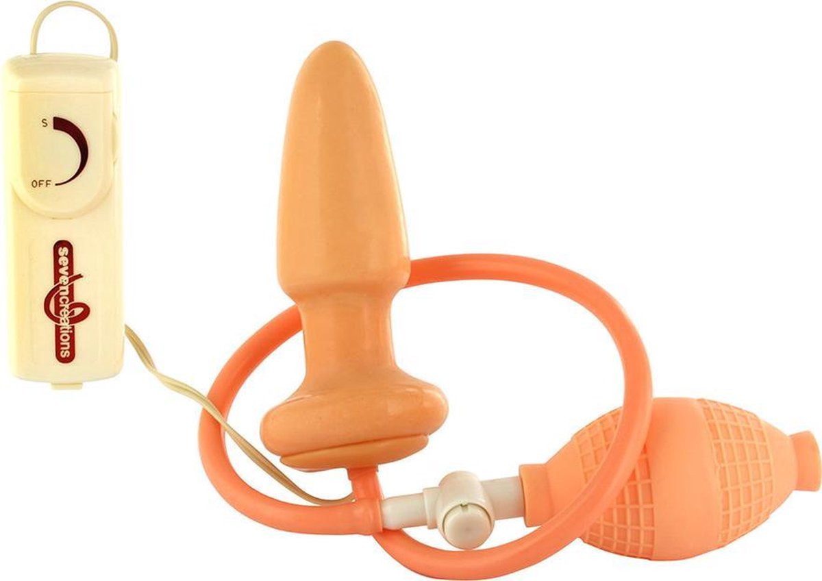 Goedkoopste Expandable and Vibrating Butt Plug - Flesh