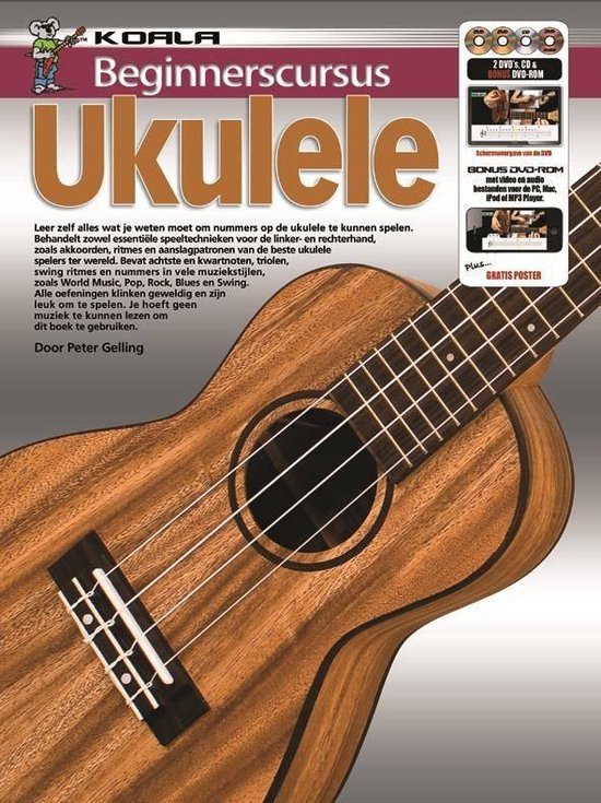 Beginnerscursus Ukulele - Boek + Online Video & Audio