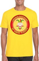 Carnavalsvereniging De Harde Plasser Limburg heren t-shirt geel XL