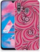 Hoesje maken Samsung Galaxy M30 Swirl Pink