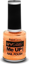 PaintGlow UV Glitter nagellak peach Paradise ( Oranje )