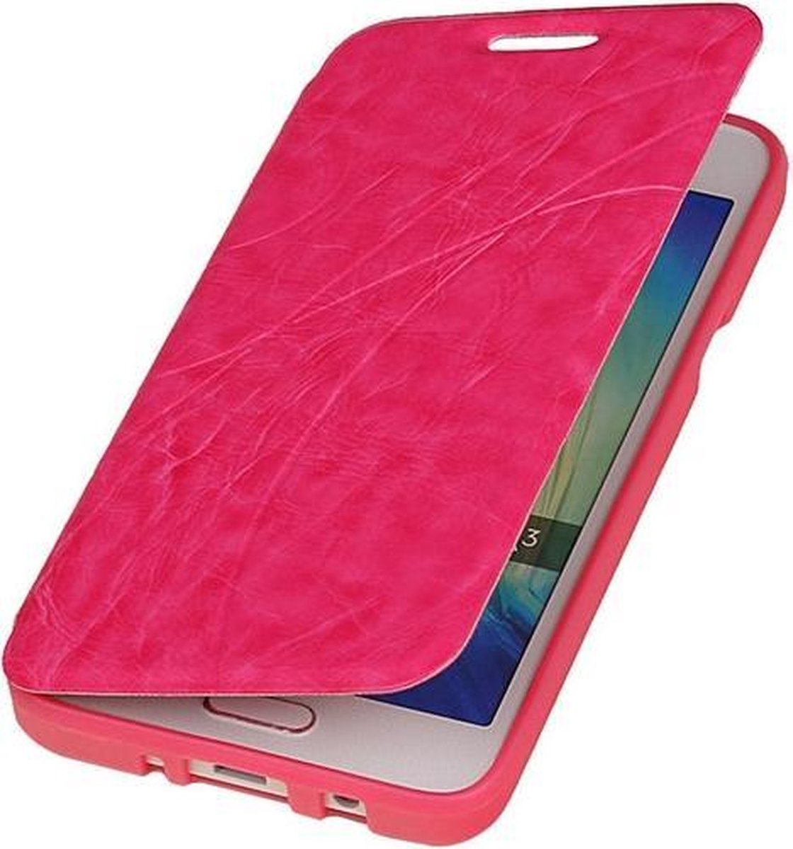 Bestcases Roze TPU Booktype Motief Hoesje Samsung Galaxy A3