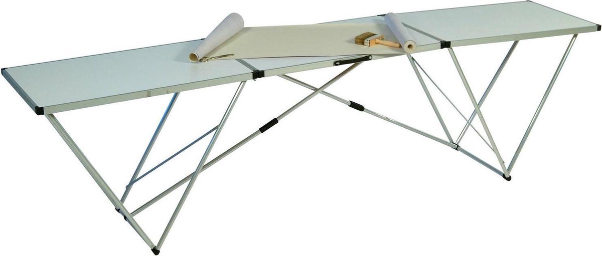 Professionele behangtafel, aluminium frame, dikte kunststof bovenblad 3 mm  | bol.com