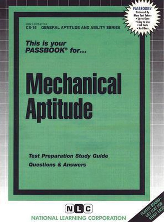 MECHANICAL APTITUDE 9780837367156 National Learning Corporation