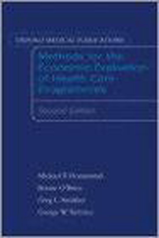 Methods for the Economic Evaluation of Health Care - cover