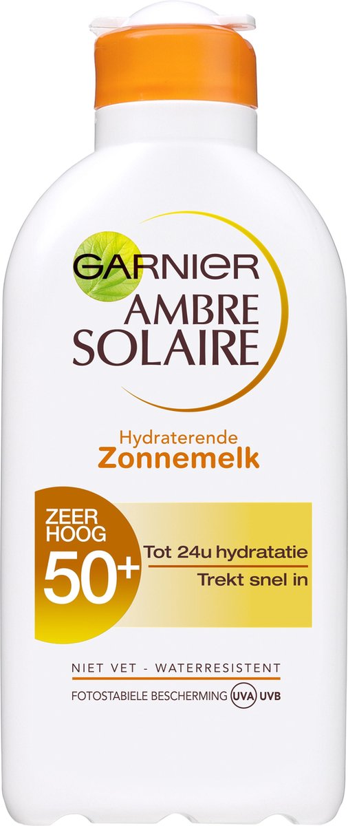 Garnier Ambre Solaire Zonnebrandcrème SPF 50+ - 200 ml - Hydraterend