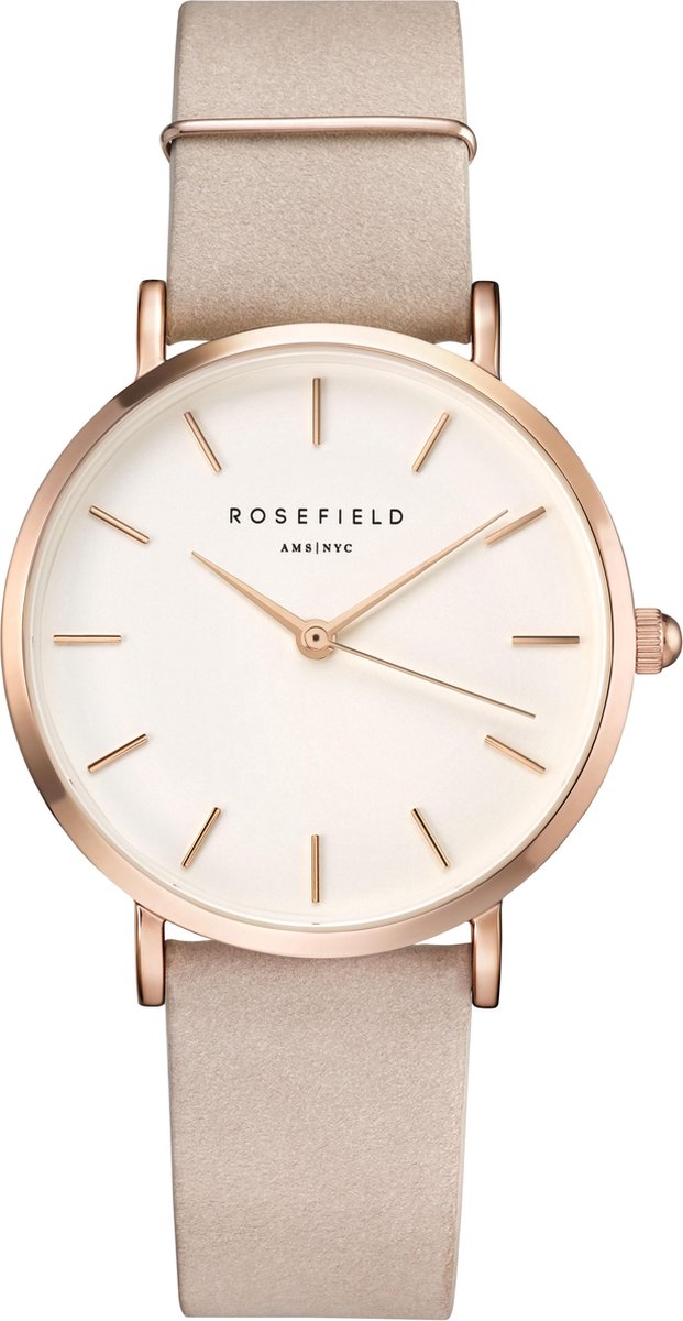 Rosefield The West Village Soft Pink Rose Gold Horloge - Roze