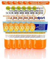 Garnier Ambre Solaire UV Sport Zonnebrandcrème SPF 30 - 6 x 50 ml - Gezicht & Lichaam