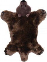 Kleed voor kinderkamer| Speelkleed beer - van schapenvacht- kleed voor babykamer 80x130 cm