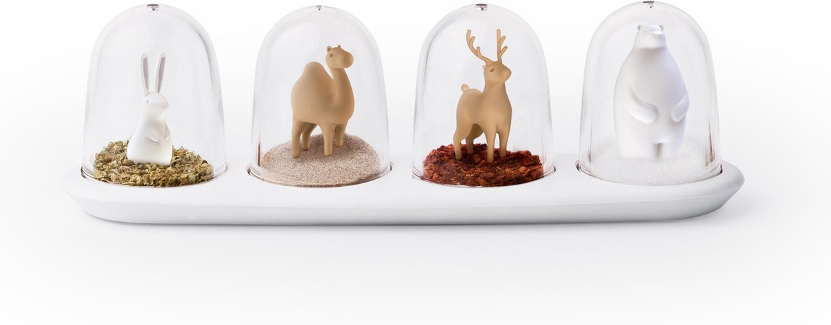 Qualy - kruidenstrooiers - Animal Parade Spice Shaker