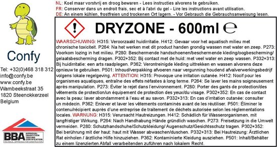 DRYZONE injectiegel tegen opstijgend vocht 600ml - Safeguard Europe Ltd