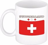 Beker / mok met de Zwitserse vlag - 300 ml keramiek - Zwitserland
