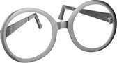Reuze gepolijsde aluminium XXL bril van 60 cm.