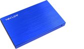 Ninzer 2.5" HDD of SSD aluminium schijf behuizing / case USB 3.0 | Blauw