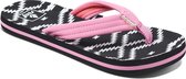 Reef Little Ahi Meisjes Slippers - Wit/Roze/Zwart - Maat 31/32