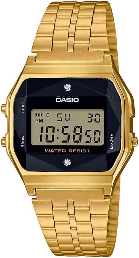 dubbellaag Quagga voorbeeld bol.com | Casio A159WGED-1EF Casio Collection Retro horloge Vrouwen -  Goudkleurig - RVS 33 mm