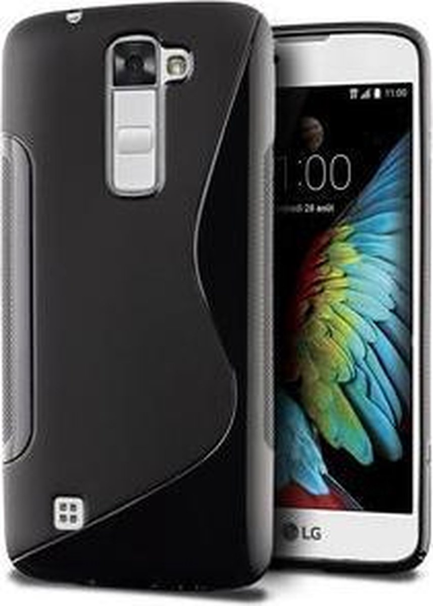 Comutter cover silicone hoesje Geschikt voor: LG K10 zwart