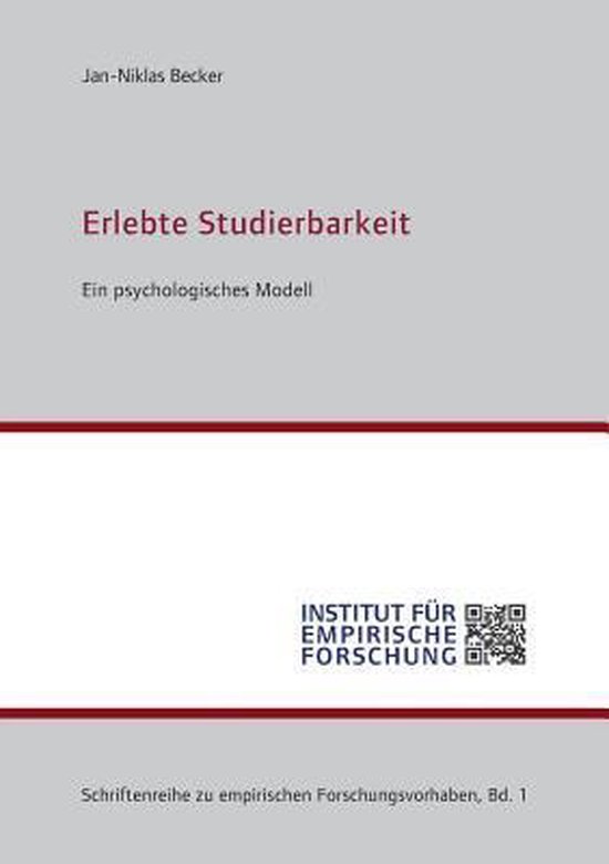 Erlebte Studierbarkeit - cover