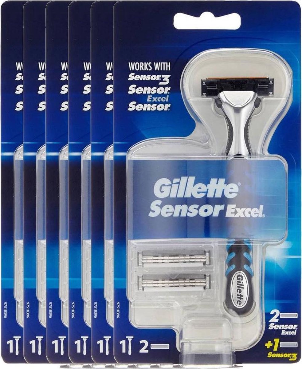 Gelijkwaardig Gastvrijheid januari Gillette Sensor Excel Scheerapparaat Voordeelverpakking | bol.com
