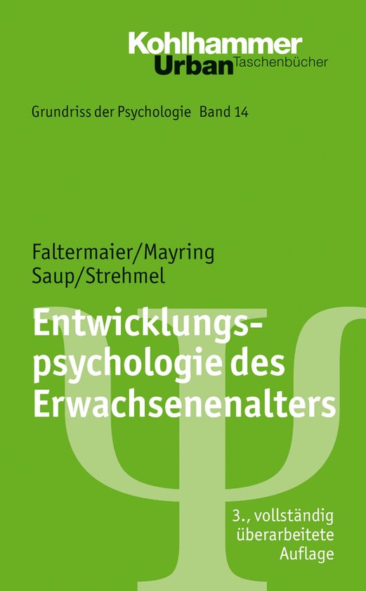 Entwicklungspsychologie des Erwachsenenalters - cover