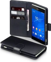Sony Xperia Z3  hoesje - CaseBoutique -  Zwart - Leer