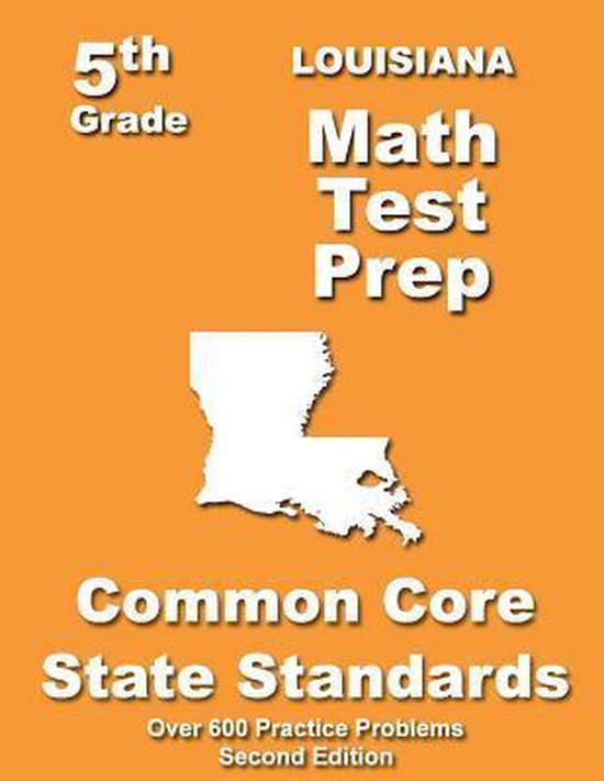 Louisiana 5th Grade Math Test Prep - cover