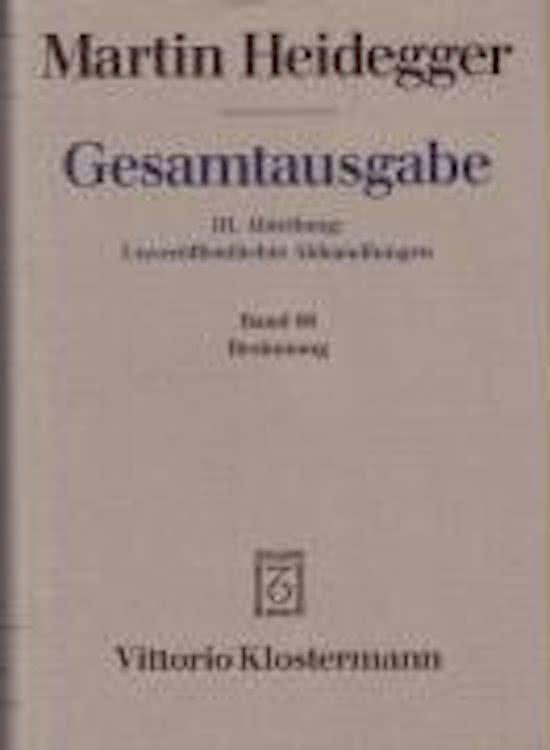 Martin Heidegger, Gesamtausgabe. III. Abteilung | 9783465029564 ...