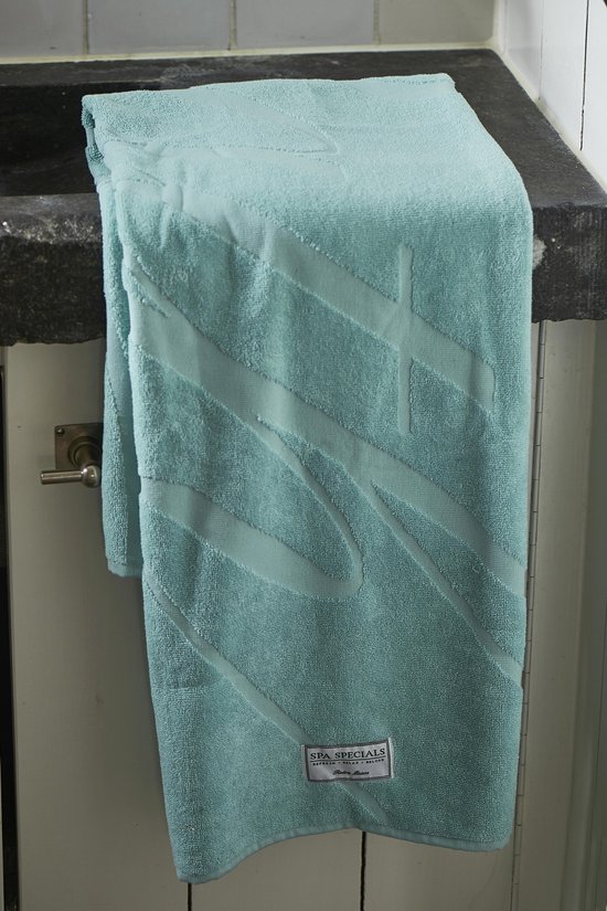 Boer afvoer geboren Riviera Maison Spa Specials Bath Towel - Badhanddoek - 140x70 - mint -  Katoen | bol.com