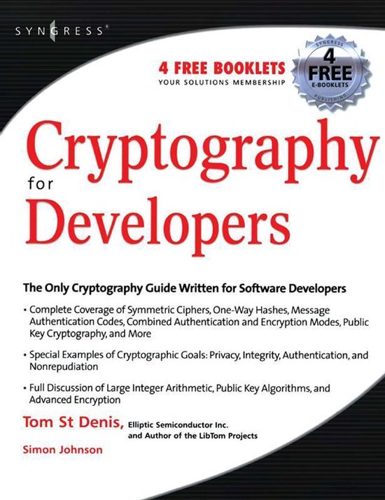 Cryptography for Developers - cover