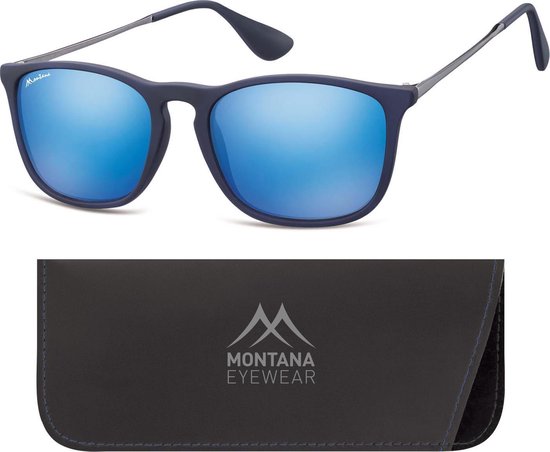 Montana MS34A - Zonnebril - Retro style - Blauw - Lensbreedte 54 mm van Montana. — afbeelding 3