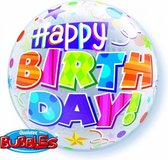Folie ballon Happy Birthday 56 cm