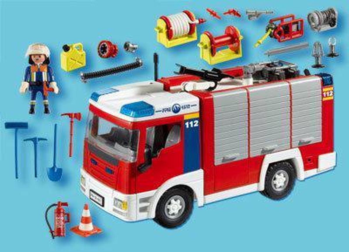 afstuderen Doe voorzichtig elleboog PLAYMOBIL Brandweerwagen - 4821 | bol.com