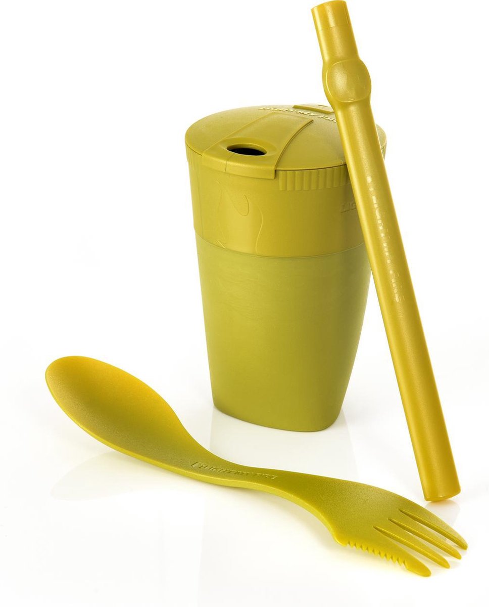 Light My Fire - ReKit - Spork, beker en rietje - kleur pirate gold