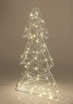 LED kerstboom zilverdraad 40cm met 80 lampjes - Niet voor België