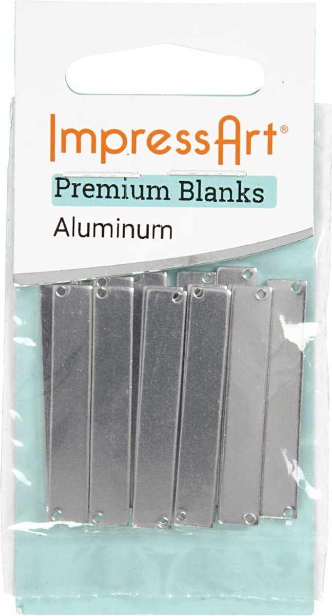 Creotime Aluminium Label 4 X 0,5 Cm 15 Stuks Zilver